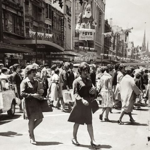 Shopping in Bourke St 1960s