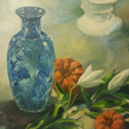 Blue Vase #4 - Finishing highlights